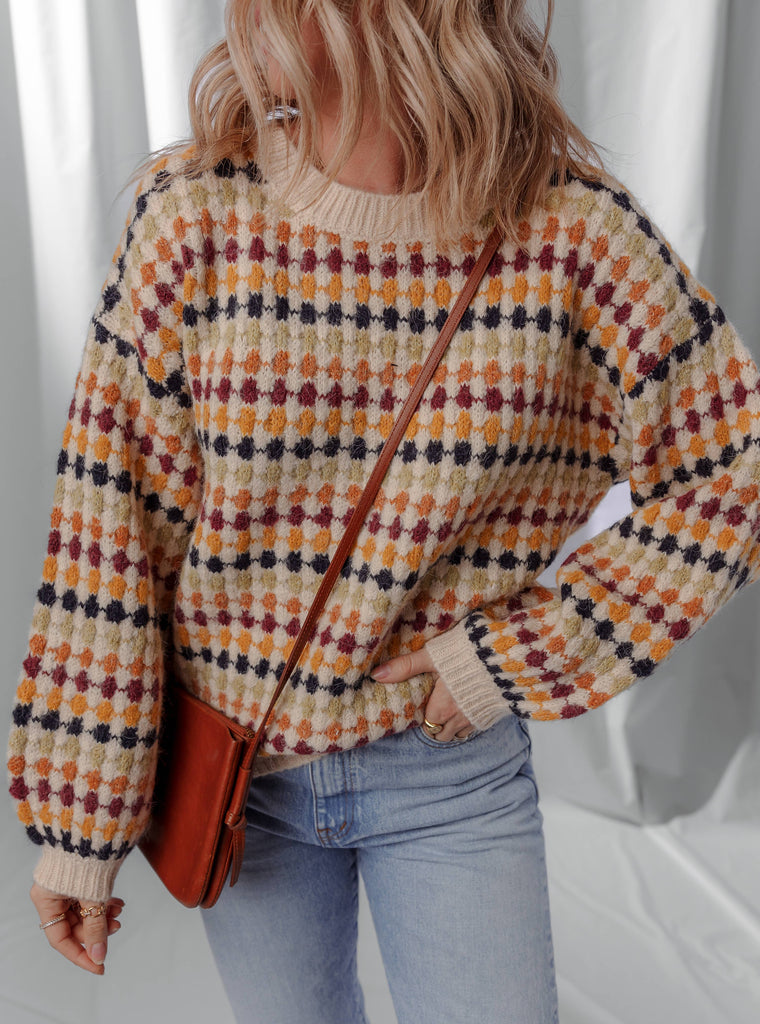 Colorblock Shift Sweater