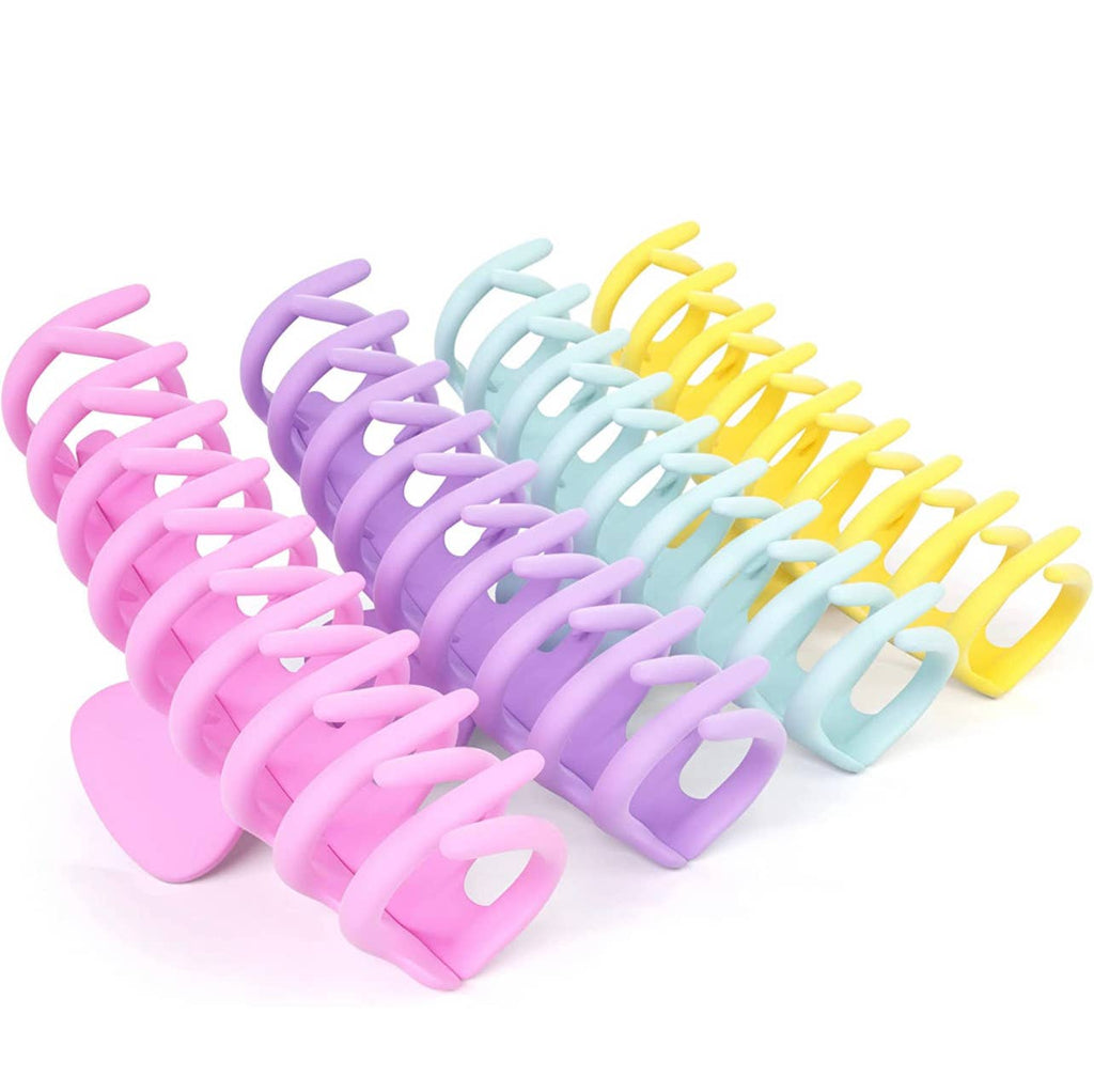 Pastel Large Round Hair Claw Clips