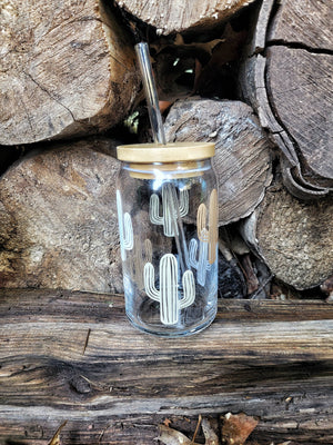 Cactus Glass Tumbler