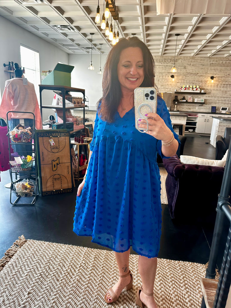 SWISS DOT BABYDOLL DRESS