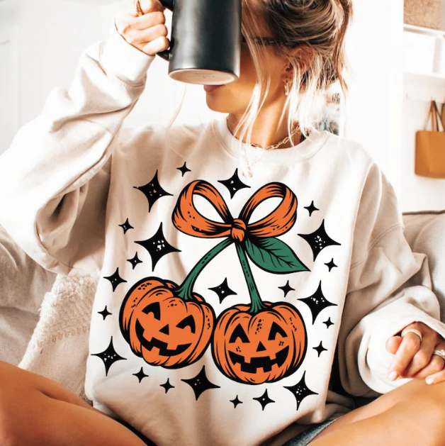 Pumpkin Bow Sweatshirt