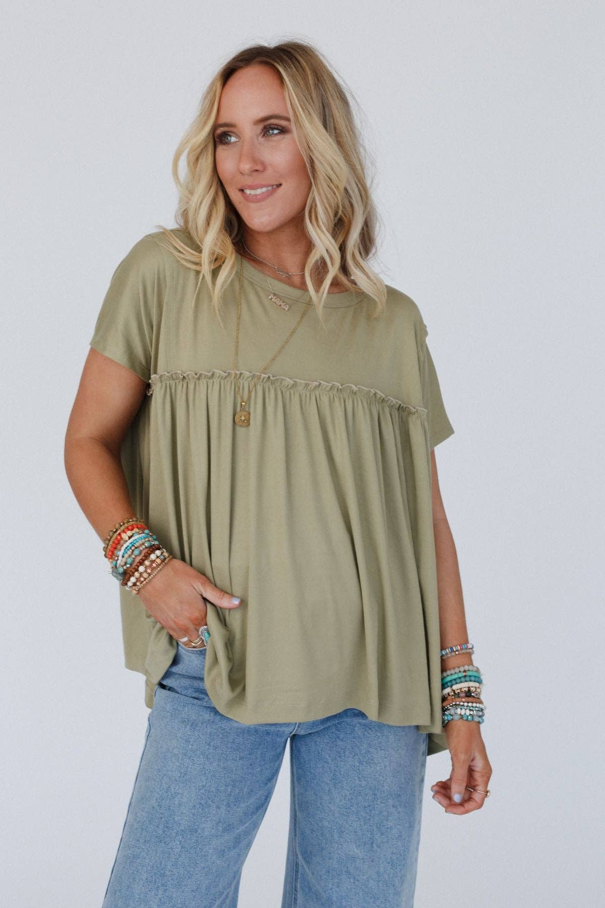 Sunday Morning Babydoll Top – Hairspa & Co