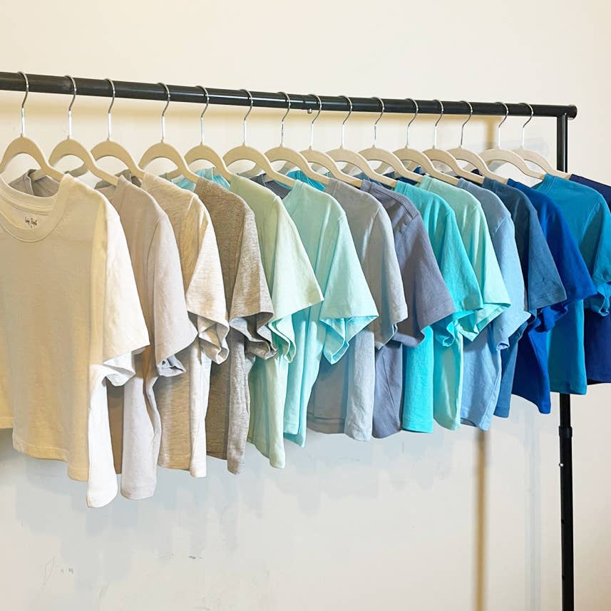 Premium Crop Tees (Blues)